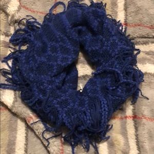 Blue infinity scarf